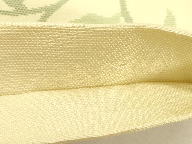 平和屋着物●西陣　川島織物　九寸名古屋帯　唐織　横段草花文　正絹　逸品　CABG2925dy