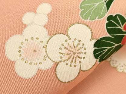 平和屋着物●塩瀬　九寸名古屋帯　花籠文　金彩　正絹　逸品　CABG2926dy