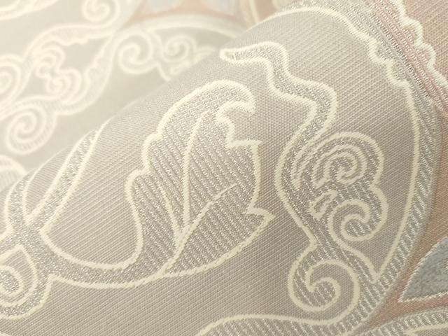 平和屋着物●両面　六通柄袋帯　葡萄蔦の葉花文　金銀糸　正絹　逸品　未使用　CABG2942dy