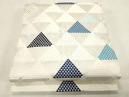 平和屋着物●山口美術織物　皇室　伊勢神宮御用　西陣織　天然灰汁醗酵建本藍染　中西桂秀　六通柄袋帯　鱗紋　正絹　逸品　CABG2944dy