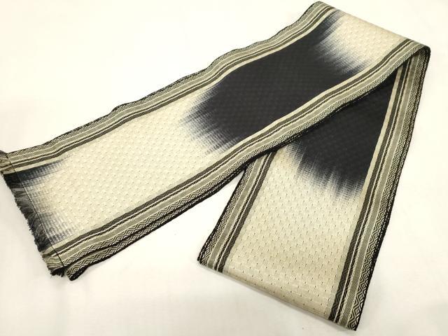 平和屋着物●半幅帯　唐組　霞文　正絹　逸品　未使用　CABG2948dy