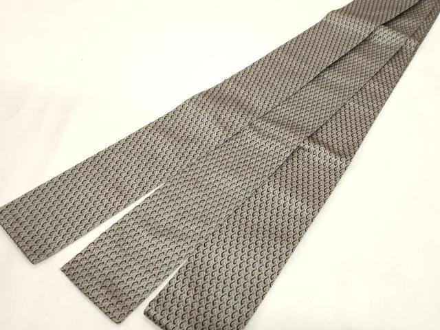 平和屋着物●男性　角帯　幾何学文　正絹　逸品　未使用　CABG2956dy