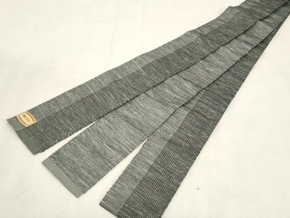 平和屋着物●男性　角帯　宝来織　縞　正絹　逸品　未使用　CABG2960dy