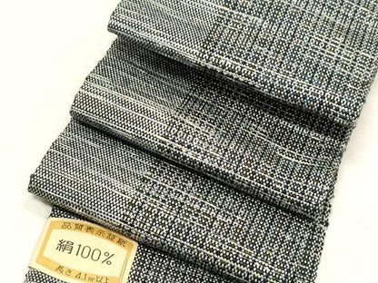 平和屋着物●男性　角帯　宝来織　縞　正絹　逸品　未使用　CABG2960dy