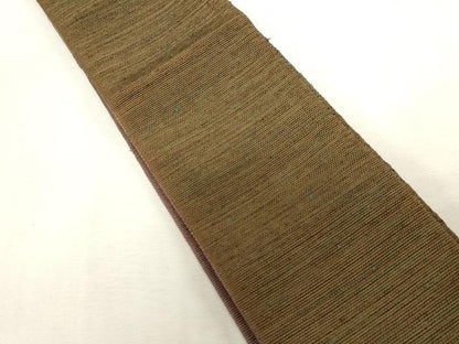 平和屋着物●男性　両面　角帯　紬地　霞文　正絹　逸品　CABG2964dy