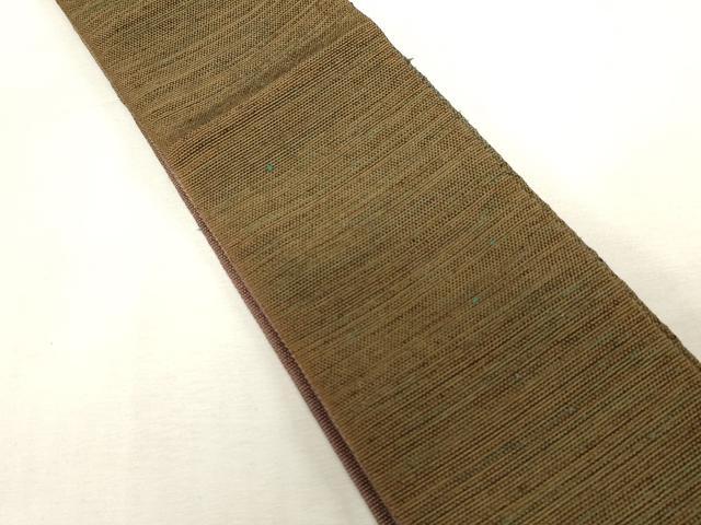 平和屋着物●男性　両面　角帯　紬地　霞文　正絹　逸品　CABG2964dy