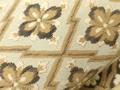 平和屋着物●六通柄袋帯　天井花文　金糸　正絹　逸品　CABG2974dy