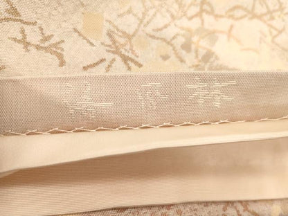 平和屋着物●洛風林　工芸帯地　六通柄袋帯　破れ色紙文　金糸　正絹　逸品　CABG2976dy