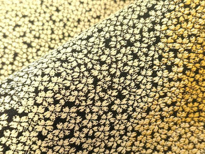 平和屋着物●西陣の老舗アート裕(津村織物)二代目・津村千太郎 　六通柄袋帯　唐織　小桜文　黒地　上代38万　正絹　逸品　CABG2978dy