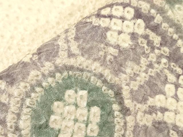 平和屋着物●名門　藤娘きぬたや・総絞り　九寸名古屋帯　片輪車文　正絹　逸品　CABG2987dy