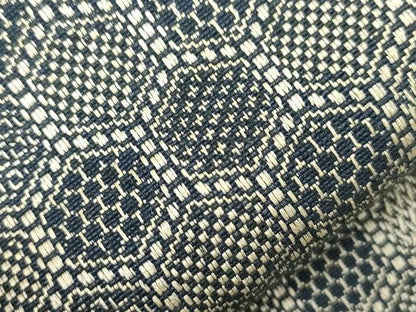 平和屋着物●男性　両面　角帯　亀甲文　正絹　逸品　未使用　CABG2992dy