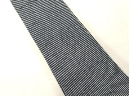 平和屋着物●男性　角帯　紬地　縞　正絹　逸品　CABG2994dy