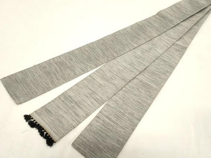 平和屋着物●男性　本場筑前博多織　角帯　霞文　正絹　逸品　CABG2996dy