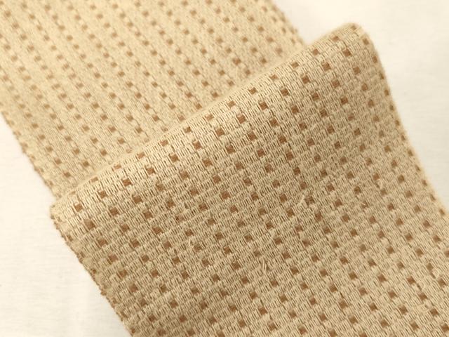 平和屋着物●男性　角帯　格子柄　正絹　逸品　CABG2999dy