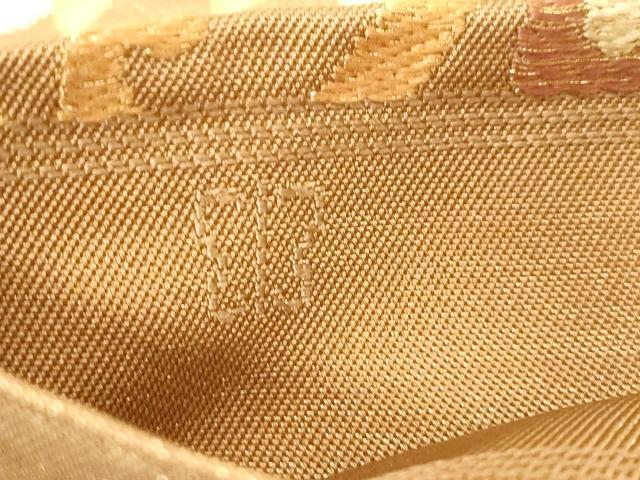 平和屋着物●西陣　川島織物　六通柄　本袋帯　草花文　金糸　正絹　逸品　CABG3037dy