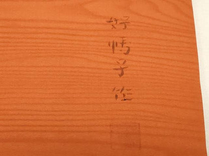 平和屋着物●東京友禅　熊谷好博子　塩瀬　九寸名古屋帯　杢目文　正絹　逸品　CABG3063dy