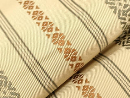 平和屋着物●本場筑前博多織　八寸名古屋帯　献上　正絹　逸品　CABG3072dy