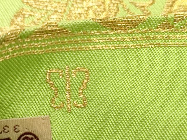 平和屋着物●西陣　川島織物　六通柄　本袋帯　正倉院花文　金糸　三越扱い　正絹　逸品　CABG3107dy