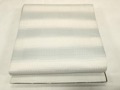 平和屋着物●京の名門　じゅらく謹製　両面　六通柄袋帯　格子　雪輪　毬　金糸　やまと誂製　正絹　逸品　CABG3110dy