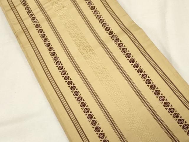 平和屋着物●本場筑前博多織　半幅帯　献上　正絹　逸品　CABG3124dy