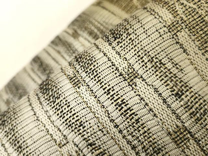 平和屋着物●ワンタッチつけ帯　本泥染　幾何学文　金銀糸　正絹　逸品　CABG3128dy