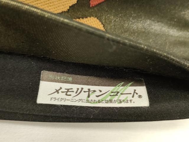 平和屋着物●つけ帯　文字文　金彩　引箔　正絹　逸品　CABG3129dy