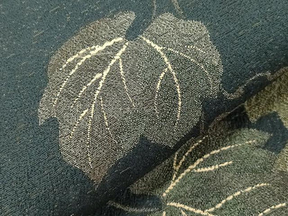 平和屋着物●両面　六通柄袋帯　葡萄蔦の葉文　金糸　正絹　逸品　CABG3160dy