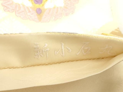 平和屋着物●六通柄袋帯　つづれ唐織　新小石丸　菱花文　金糸　正絹　逸品　未使用　CABG3163dy