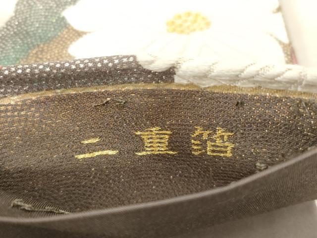 平和屋着物●六通柄袋帯　唐織　はなふゞき　二重箔　正絹　逸品　CABG3167dy