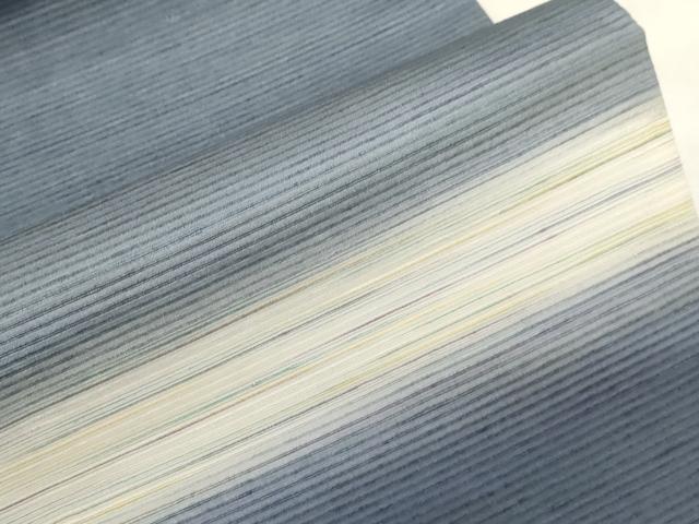 平和屋着物●太鼓柄袋帯　紬地　霞文　正絹　逸品　CABG3178dy