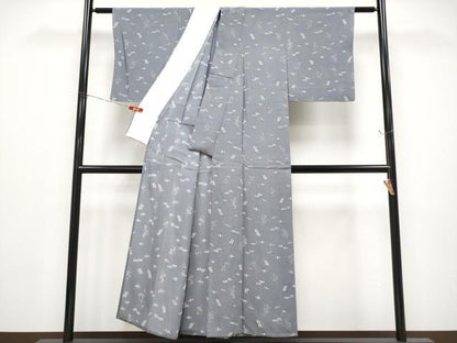 平和屋着物＊夏物 小紋 絽 琉球絣文様 正絹 逸品 CABG3223tx