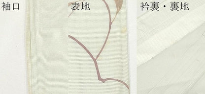 平和屋着物＊夏物　訪問着　絽　流水草花文　暈し染め　正絹　逸品　CABG3226tx