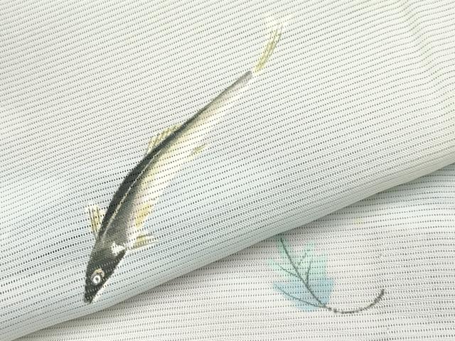 平和屋着物＊夏物 訪問着 絽 鮎 暈し染め 正絹 逸品 CABG3228tx