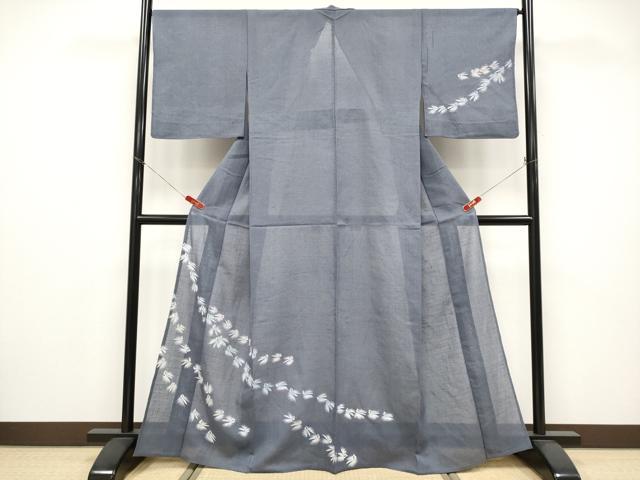 平和屋着物＊夏物 訪問着 手描き 鷺草 金彩 やまと誂製 CABG3228tx