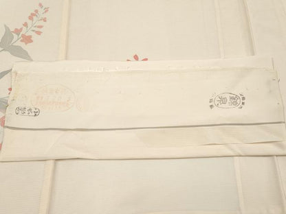 平和屋着物＊夏物 訪問着 絽 枝花文 銀彩 反端付き 正絹 逸品 CABG3230tx