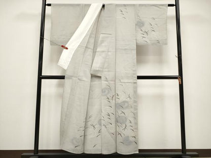 平和屋着物＊夏物 訪問着 紗 手描き 絞り トンボ 正絹 逸品 CABG3231tx