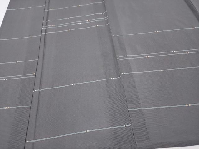 平和屋着物＊夏物 小紋 絽 横段文 正絹 逸品 CABG3233tx