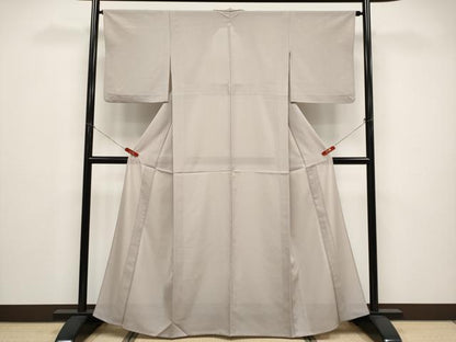 平和屋着物＊夏物 色無地 絽 胡桃染色地 正絹 逸品 CABG3234tx