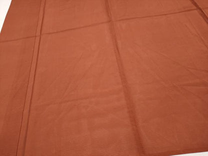平和屋着物＊夏物　色無地　絽　赤錆色　正絹　逸品　CABG3235tx