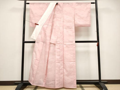 平和屋着物＊夏物 色無地 雲重ね紋紗 虹色 正絹 逸品 CABG3239tx