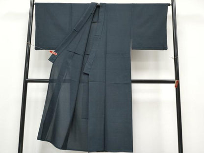 平和屋着物＊夏物 男性 お召 亀甲文様 正絹 逸品 CABG3247tx