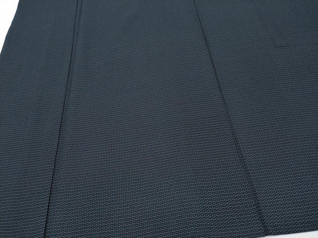 平和屋着物＊夏物 男性 お召 亀甲文様 正絹 逸品 CABG3247tx