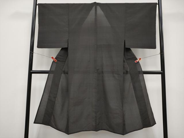 平和屋着物＊夏物 男性 紗紬 縞 正絹 逸品 CABG3249tx