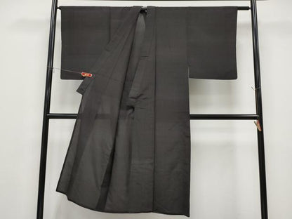 平和屋着物＊夏物 男性 紗紬 縞 正絹 逸品 CABG3249tx