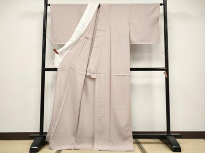 平和屋着物＊夏物 色無地 絽 薄柿色地 ロング丈 正絹 逸品 未使用 CABG3252tx
