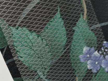平和屋着物＊夏物 訪問着 作家物 手描き 菱紋紗 花蝶文 暈し染め 金銀彩 正絹 逸品 CABG3256tx