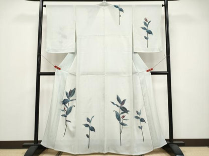 平和屋着物＊夏物 訪問着 絽 ろうけつ染め 枝花文 正絹 逸品 CABG3257tx