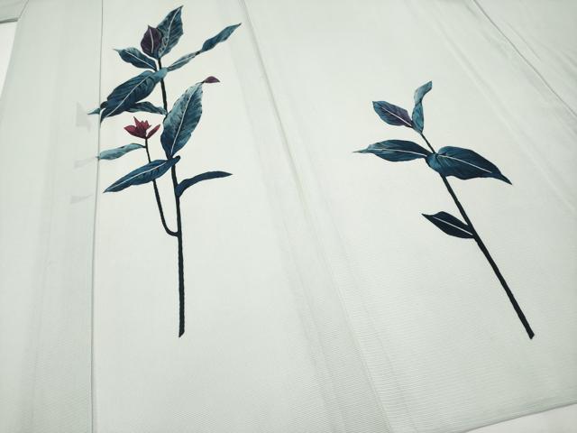 平和屋着物＊夏物 訪問着 絽 ろうけつ染め 枝花文 正絹 逸品 CABG3257tx