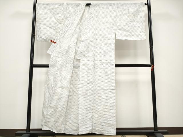 平和屋着物＊夏物 男性 上布 絣文様 麻 逸品 CABG3258tx