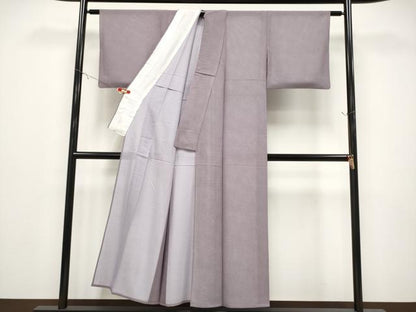 平和屋着物＊夏物　江戸小紋　紗綾形紋紗　鮫小紋柄　正絹　逸品　CABG3263tx